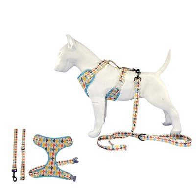 Sieťovaný postroj pre psov s potlačou