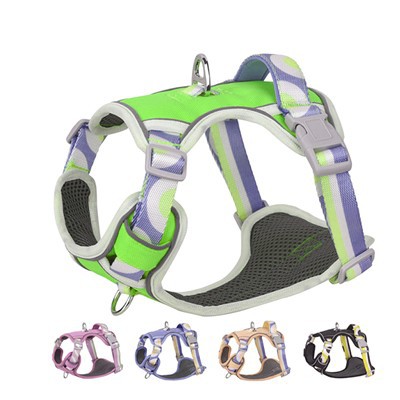 Vlastná farba bez ťahania nastaviteľný postroj pre psa